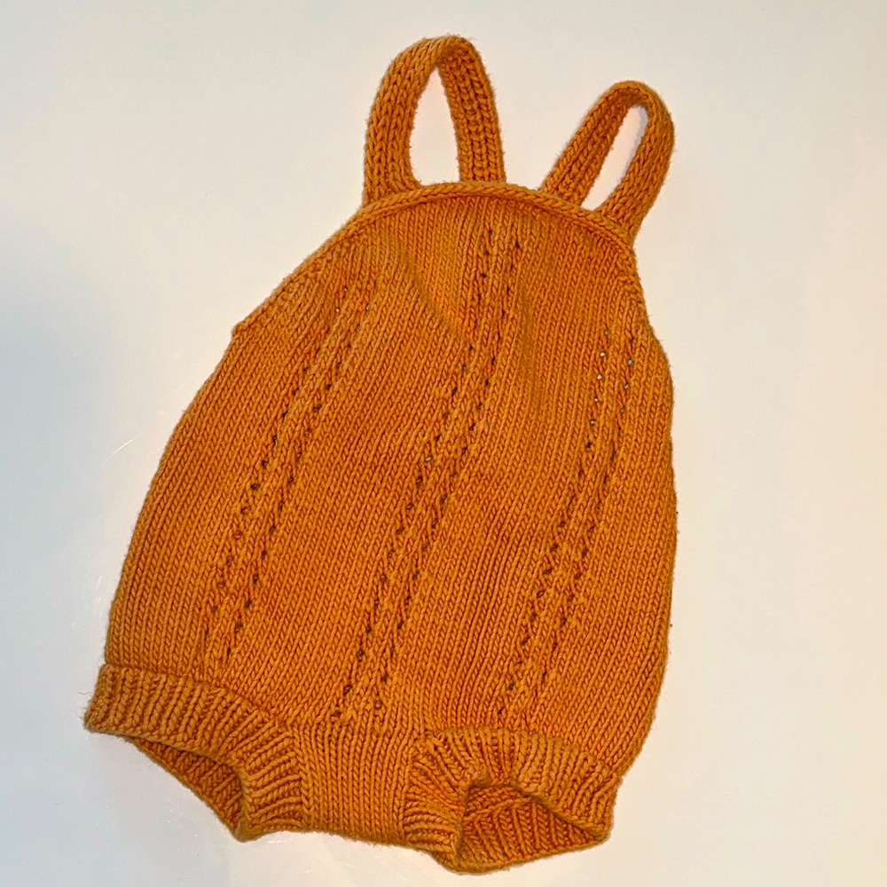 Precious Misha and Puff Vintage-Inspired Knitted Onesie